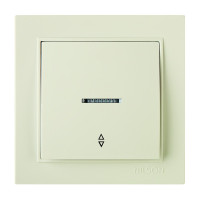 Выключатель проходной одноклавишный с подсветкой NILSON Thor крем 27121008