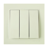 Выключатель трехклавишный NILSON Thor крем 27121066