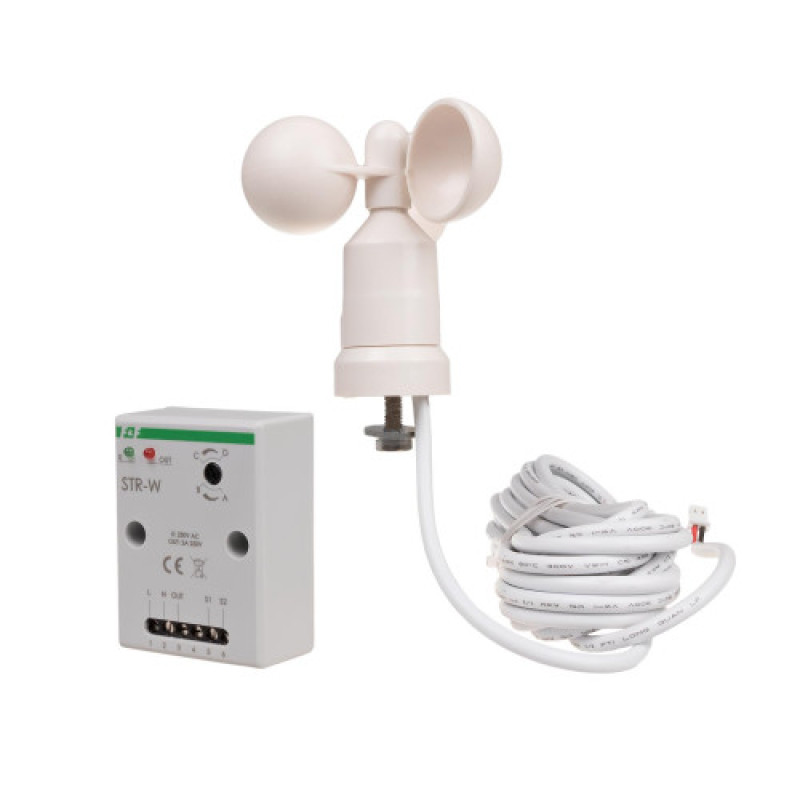 Реле управления ролокассетами STR-W 100÷265 V AC/DC датчик ветра F&F