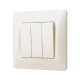 Выключатель трехлавишный VIDEX Binera крем VF-BNSW3-CR