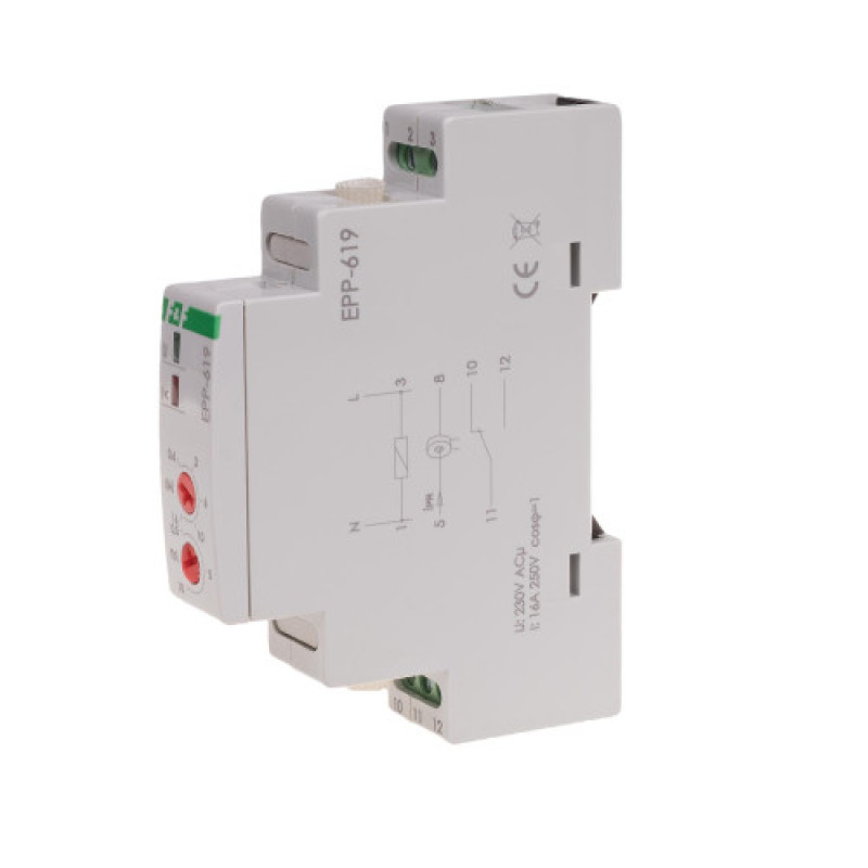 Реле тока EPP-619 230 В AC 16 A, диапазон 0,6÷16 A F&F