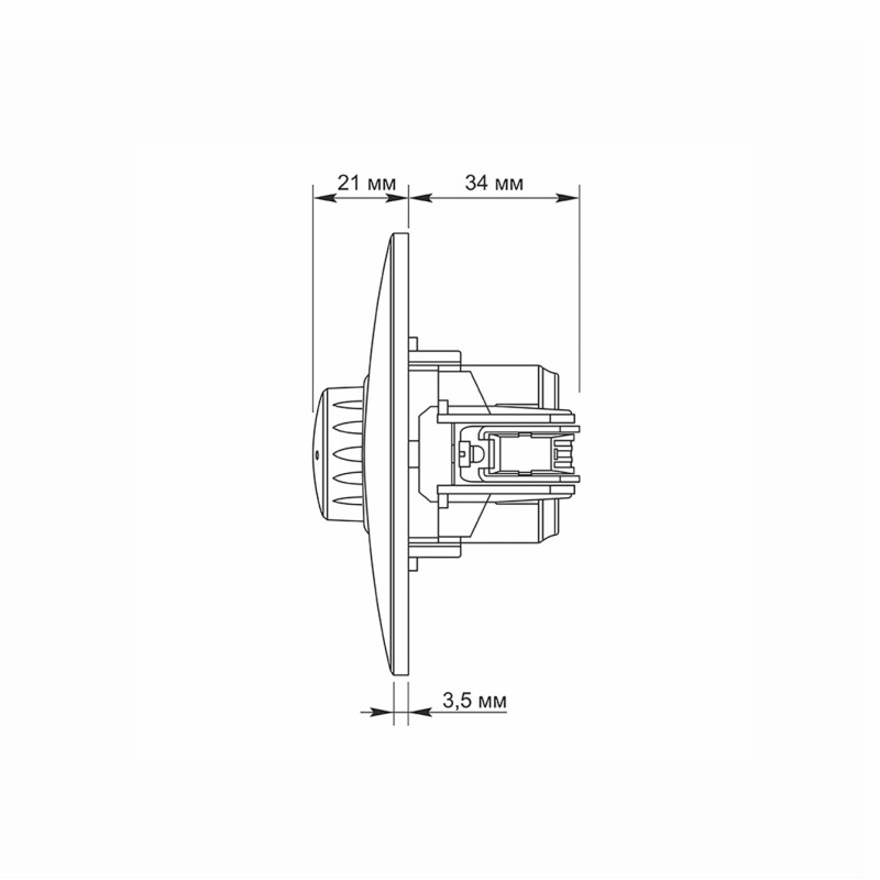 Диммер 600 Вт BINERA крем (VF-BNDM600-CR)