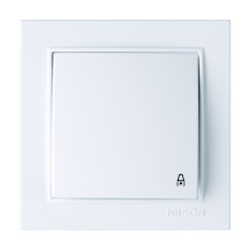 Кнопка звонка NILSON Thor белая 27111012