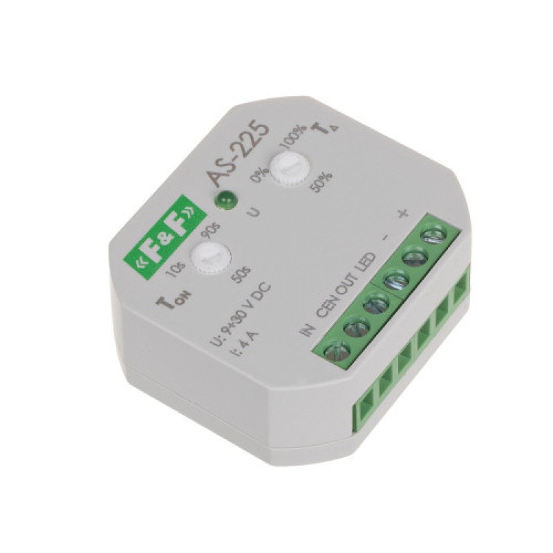 Реле лестничное AS-225 9÷30 В DC 4 А F&F