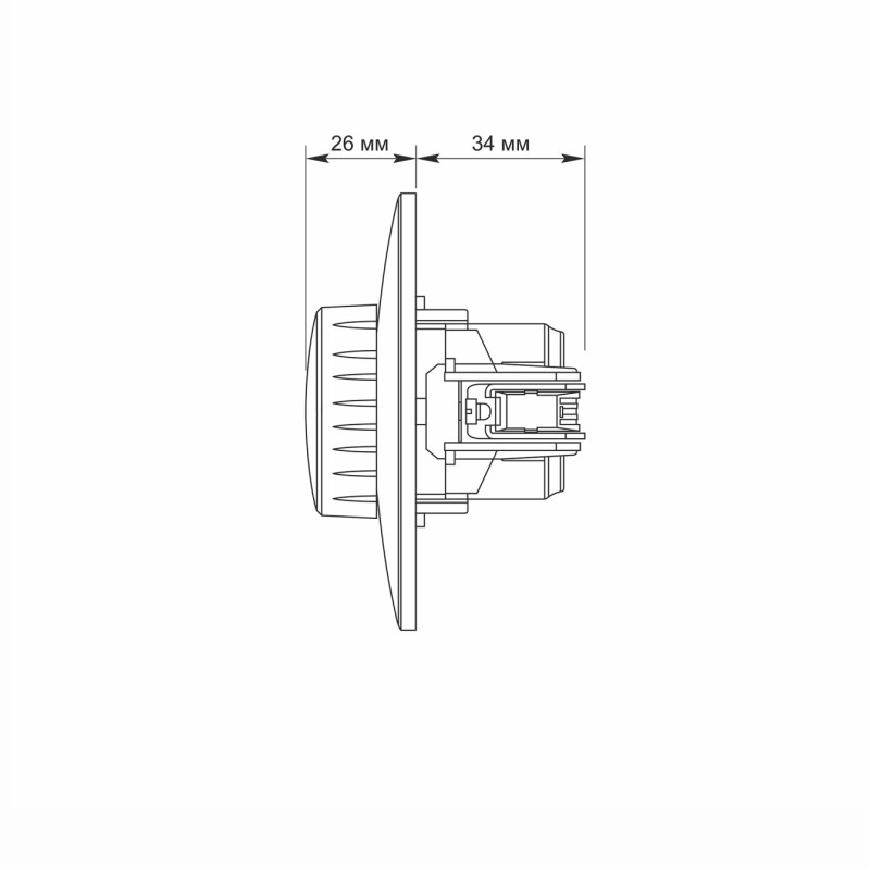 Світлодіодний регулятор світла BINERA 200ВТ Vіdex білий (VF-BNDML200-W)