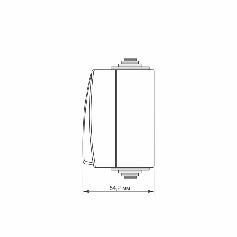 Кнопка звонка VIDEX BINERA IP65 (VF-BNW11DB-G)