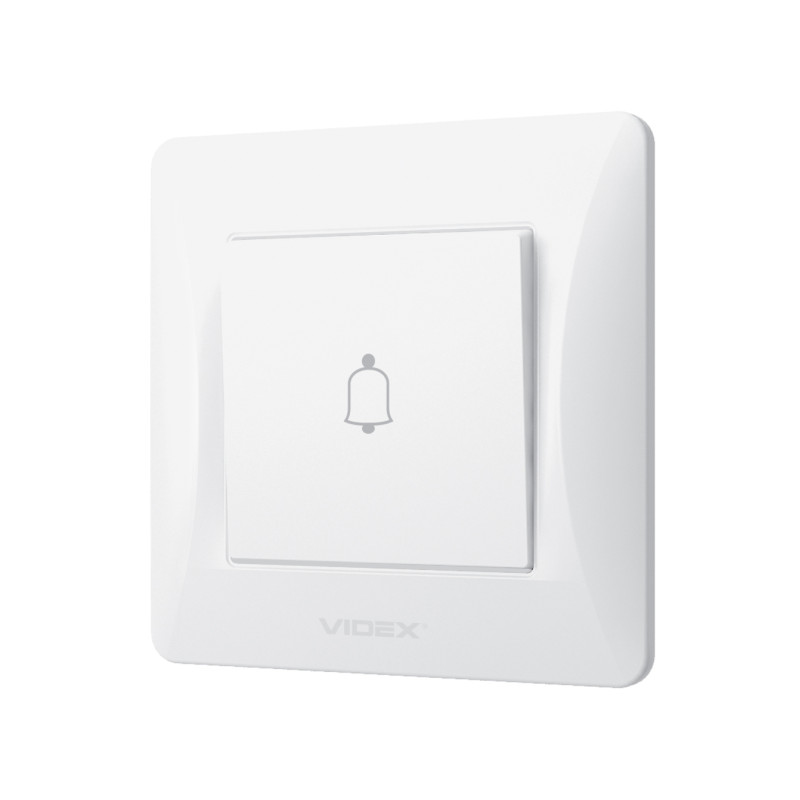 Кнопка дзвінка VIDEX BINERA білий (VF-BNDB1-W)