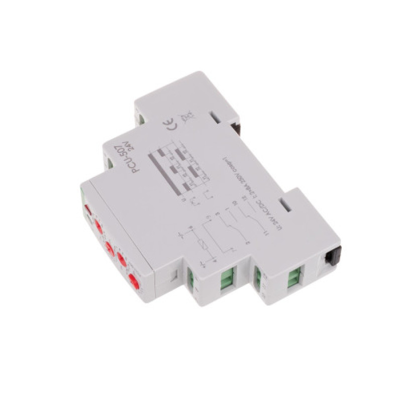 Реле часу електронне PCU-507-24V 21÷27 В AC/DC 2×8 A F&F