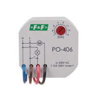 Реле времени электронное PO-406 230 B AC 10 A F&F
