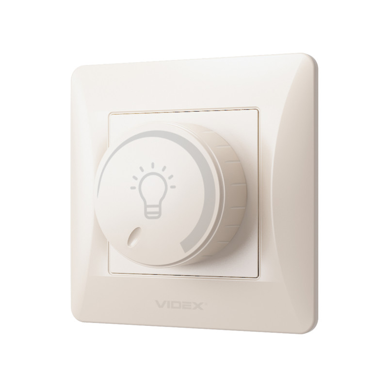 Светодиодный регулятор света BINERA 200ВТ Videx крем (VF-BNDML200-CR)
