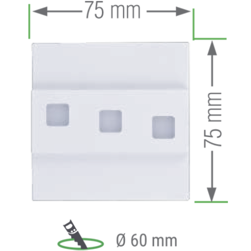 Светильник лестничный LS-VSC VIKA Сатин F&F