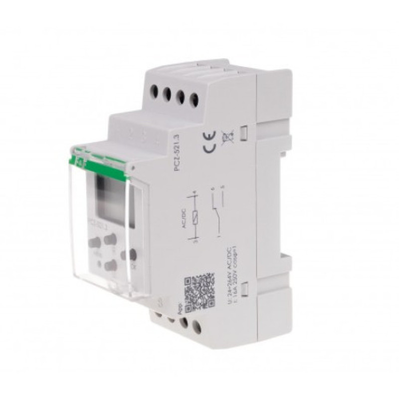Таймер программируемый PCZ-521.3 24÷264 В AC/DC 16 A F&F