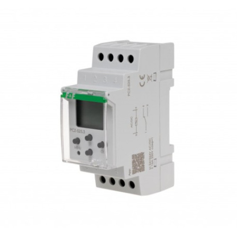 Таймер программируемый PCZ-525.3 24÷264 В AC/DC 16 A F&F