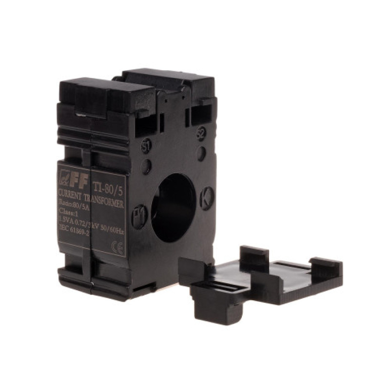 Трансформатор струму вимірювальний TI-80-5 80/5 з замкнутим сердечником F&F