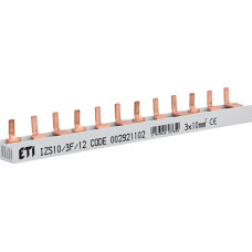 Шина питания IZS 10/3F/12 (10мм2, 3P, 0.21м, Pin, 12mod.) ETI 2921102