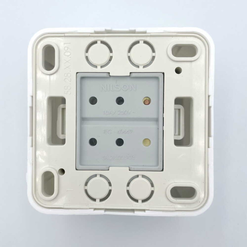 Вимикач Nilson Unique білий 1кл ( 28111001 )