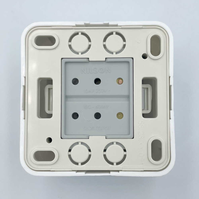 Вимикач Nilson Unique білий 1кл прохідний ( 28111007 )