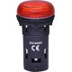 Лампа сигнальная LED матовая ECLI-22-024C-R 24V AC/DC (красная)* ETI (4771210)