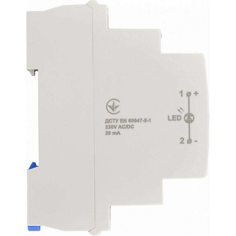 Модульний сигнальний індикатор 9mm 230V AC/DC SLD-1H зелений АСКО A0140030002