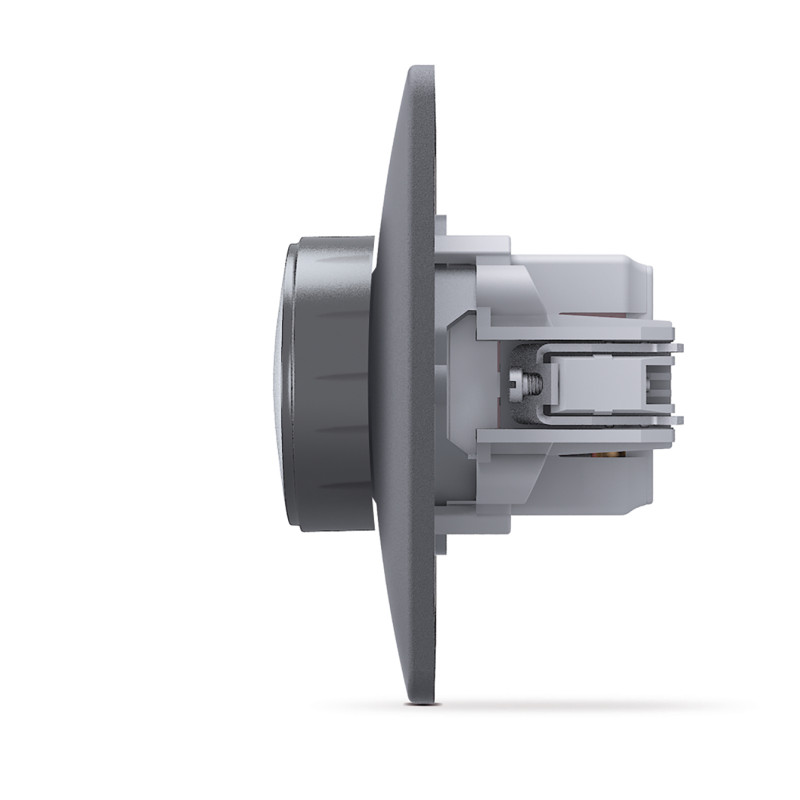 Светодиодный регулятор света BINERA 200ВТ VIDEX черный графит (VF-BNDML200-BG)