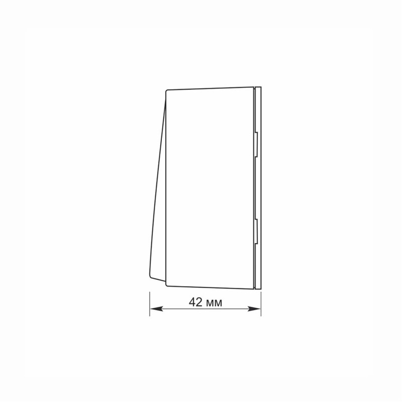 Вимикач одноклавішний накладний чорний графіт VIDEX BINERA (VF-BNS11-BG)