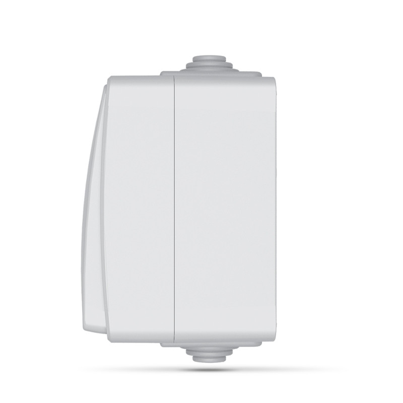 Выключатель одноклавишный наружный с подсветкой VIDEX BINERA IP65 (VF-BNW11L-G)