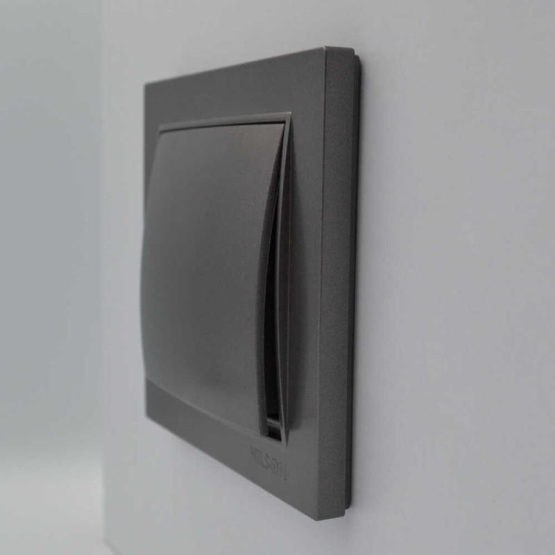 Вимикач Nilson Thor антрацит 1кл ( 27161001 )