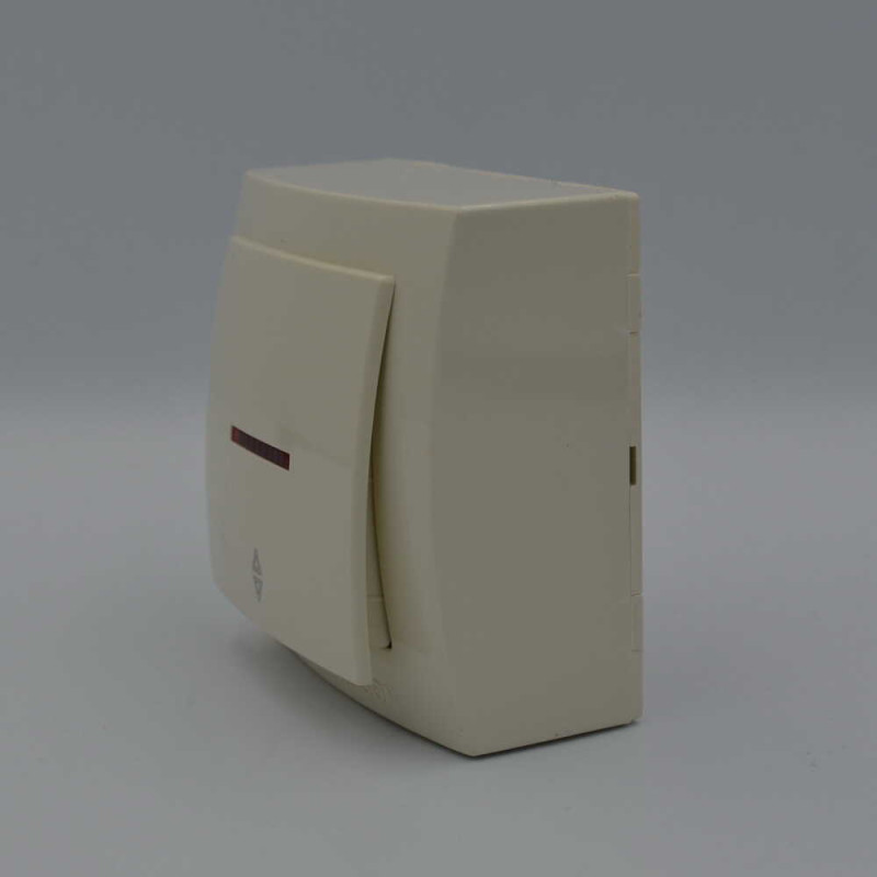 Вимикач Nilson Themis кремовий 1кл прохідний з підсвіткою ( 26121008 )