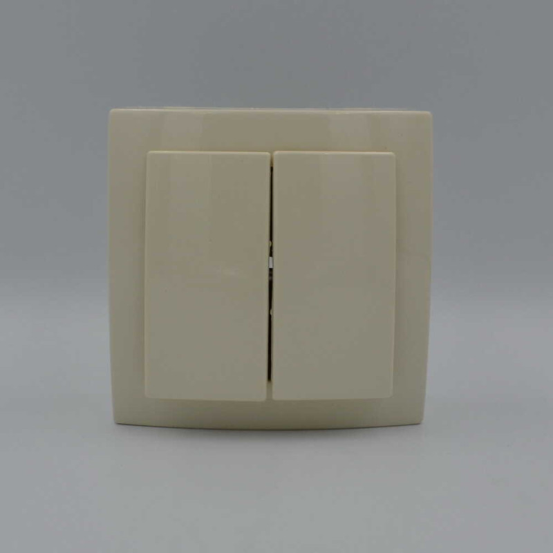 Выключатель Nilson Themis кремовый 2кл (26121003)