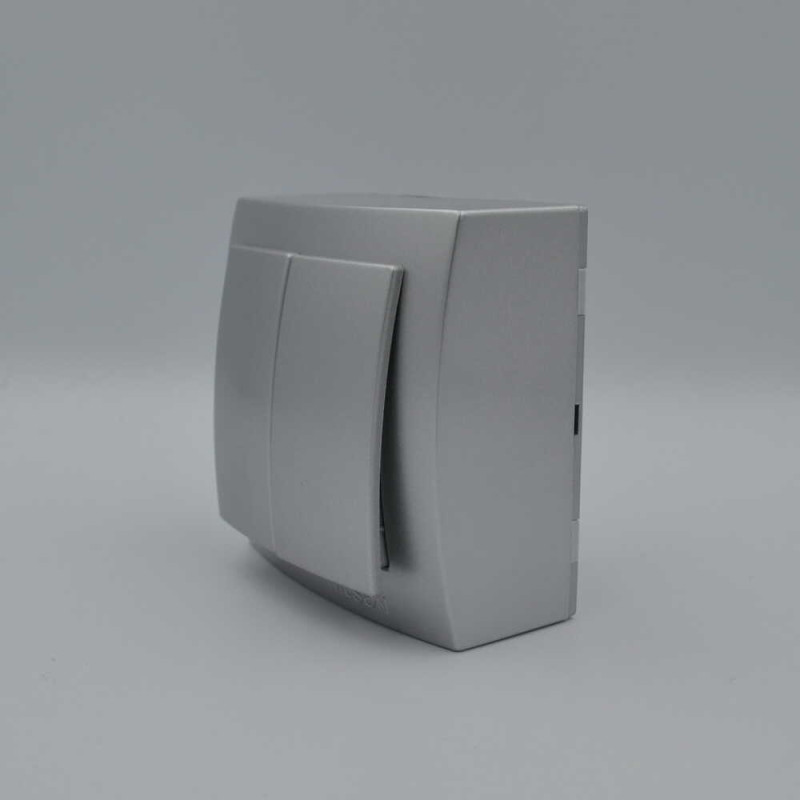 Выключатель Nilson Themis серебро 2кл ( 26131003 )