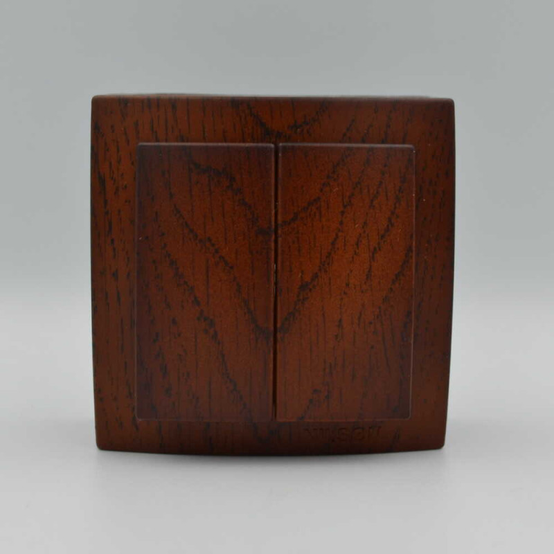 Выключатель Nilson Themis орех 2кл ( 26271003 )