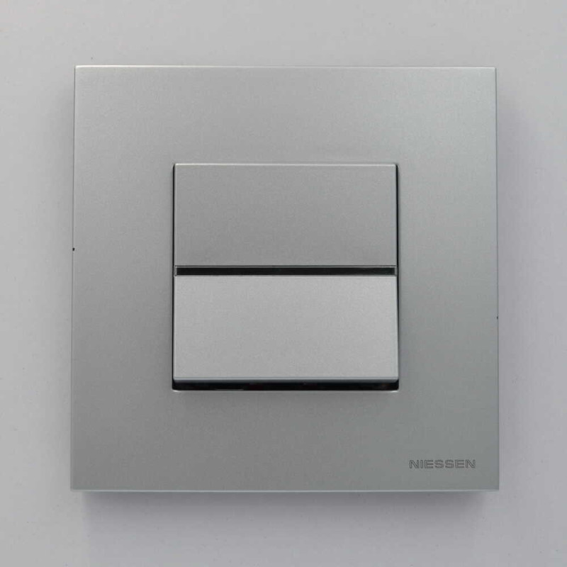 Выключатель Zenit серебряный 1-й проходной ( 2CLA220200N1301 )