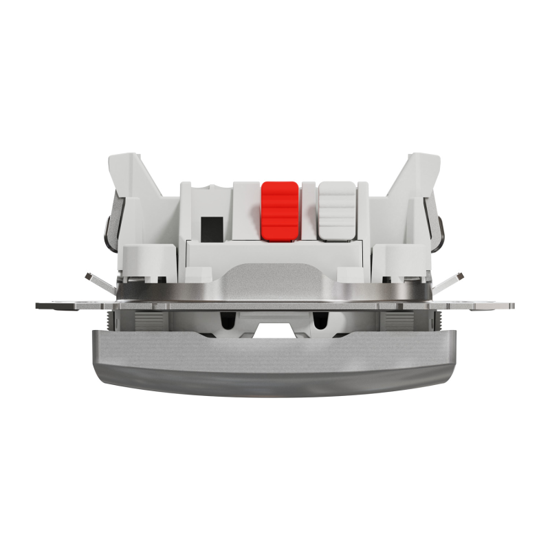 Перемикач одноклавішний кнопковий алюміній Sedna Design & Element Schneider Electric SDD113116