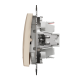 Перемикач одноклавішний з підсвіткою бежевий Sedna Design & Element Schneider Electric SDD112106L