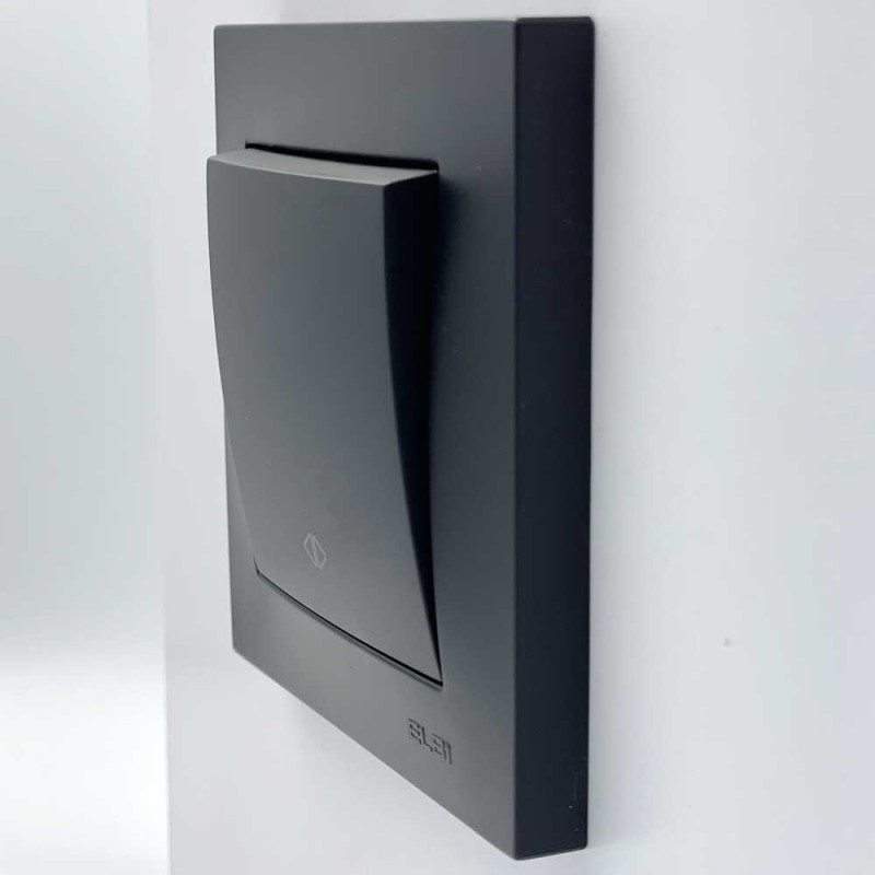 Выключатель EL-BI VEGA черный мат 1-кл промежуточный ( 510-014800-214 )