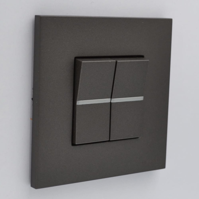 Вимикач Zenit антрацит 1-й 1-мод. проміжний ( 2CLA211000N1801 )