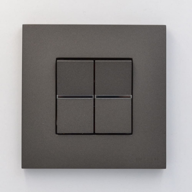 Вимикач Zenit антрацит 1-й 1-мод. проміжний ( 2CLA211000N1801 )