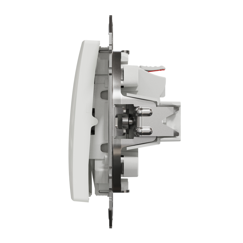 Вимикач одноклавішний кнопочний Білий Sedna Design Schneider Electric SDD111111