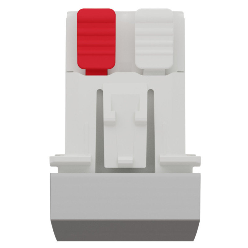 Вимикач 1-клавішний (1 модуль) 10А Unica New Schneider Electric алюміній NU310130