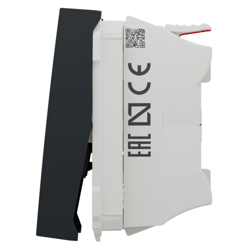 Выключатель 1-клавишный (2 модуля) 10А Unica New Schneider Electric антрацит NU320154