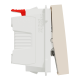 Вимикач 1-клавішний кнопковий (1 модуль) 10А Unica New Schneider Electric бежевий NU310644