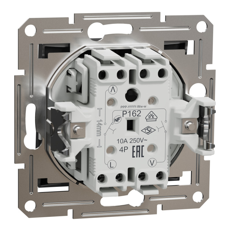 Вимикач для жалюзі Asfora Schneider Electric антрацит EPH1300171
