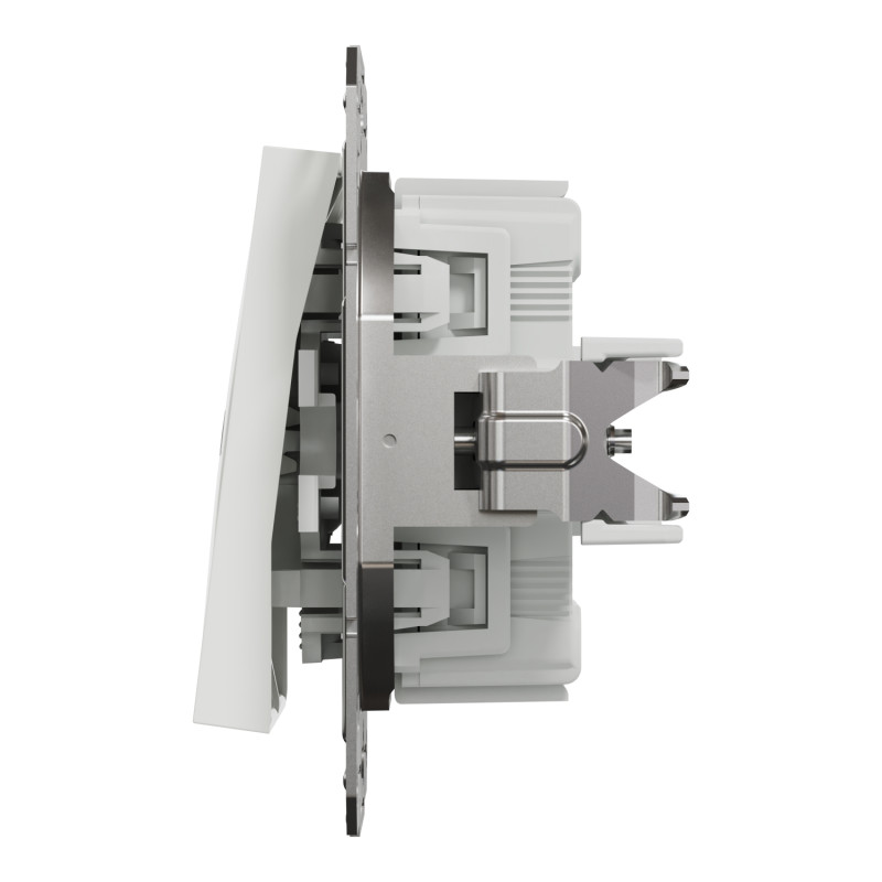 Выключатель для жалюзи без рамки Asfora Schneider Electric белый EPH1370121