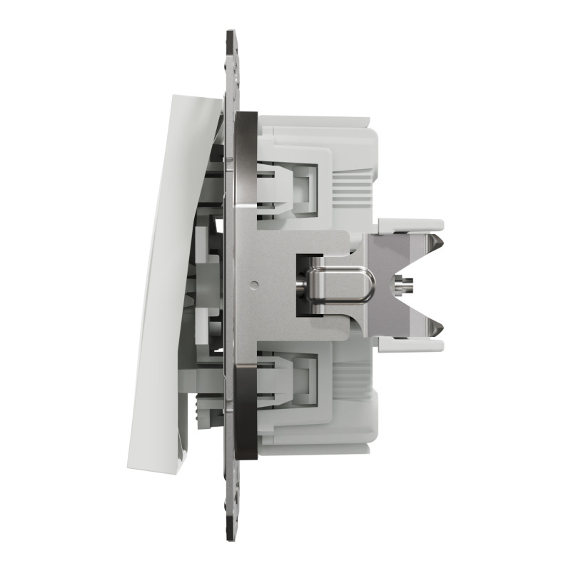 Вимикач двоклавішний SCHNEIDER Asfora бiлий EPH0370121