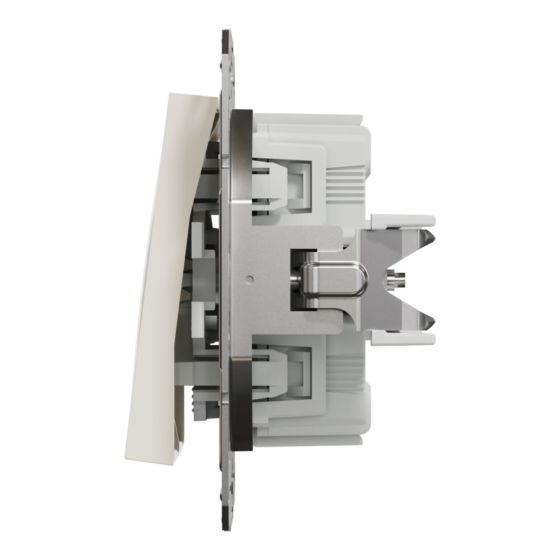 Вимикач двоклавішний SCHNEIDER Asfora крем EPH0370123