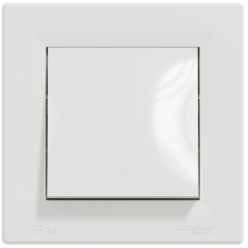 Выключатель одноклавишный белый IP44 Asfora Schneider Electric белый EPH0100221