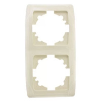 Рамка двойная вертикальная VIKO Carmen крем 90572002