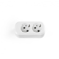 Колодка удлинителя 2п с/с белая TITANUM STANDART (TF-B216G-W)