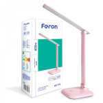Настільний LED світильник FERON DE1725 9W 30LED рожевий 24231