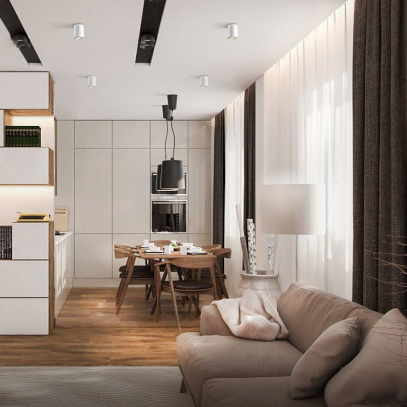 Светильник под лампу SPF04A GU10 накладной белый + прямая белая белая (VL-SPF04A-WFW)